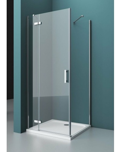 Душевой уголок BelBagno Kraft 120х100 KRAFT-AH-12-120/100-C-Cr-L профиль Хром стекло прозрачное