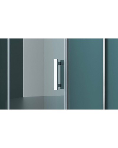 Душевой уголок BelBagno Kraft 120х100 KRAFT-AH-12-120/100-C-Cr-L профиль Хром стекло прозрачное