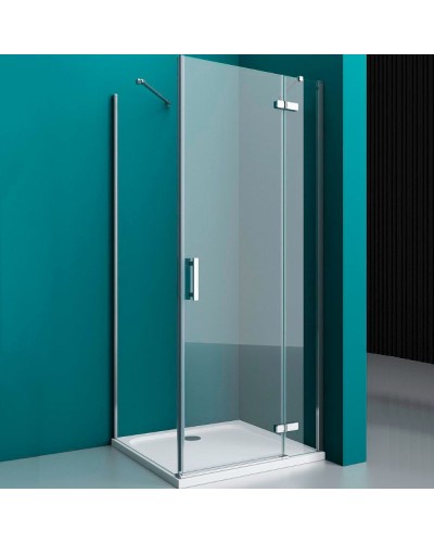 Душевой уголок BelBagno Kraft 100х90 KRAFT-AH-12-100/90-C-Cr-R профиль Хром стекло прозрачное