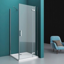 Душевой уголок BelBagno Kraft 80х90 KRAFT-AH-12-80/90-C-Cr-R профиль Хром стекло прозрачное