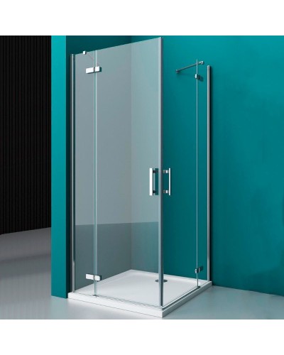 Душевой уголок BelBagno Kraft 100х80 KRAFT-AH-22-100/80-C-Cr-L профиль Хром стекло прозрачное