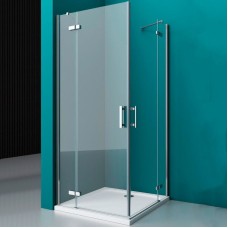 Душевой уголок BelBagno Kraft 120х90 KRAFT-AH-22-120/90-C-Cr-L профиль Хром стекло прозрачное