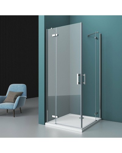 Душевой уголок BelBagno Kraft 120х100 KRAFT-AH-22-120/100-C-Cr-L профиль Хром стекло прозрачное