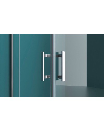 Душевой уголок BelBagno Kraft 120х100 KRAFT-AH-22-120/100-C-Cr-R профиль Хром стекло прозрачное