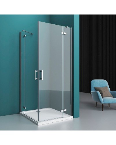 Душевой уголок BelBagno Kraft 90х80 KRAFT-AH-22-90/80-C-Cr-R профиль Хром стекло прозрачное