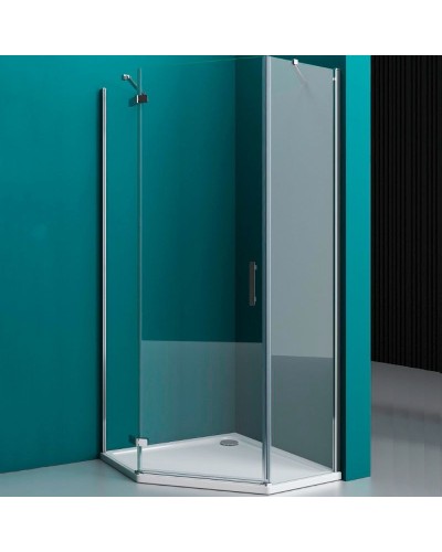 Душевой уголок BelBagno Kraft 100х100 KRAFT-P-1-100-C-Cr-L профиль Хром стекло прозрачное