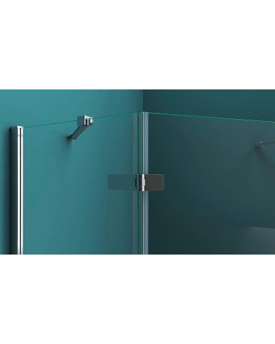 Душевой уголок BelBagno Kraft 80х80 KRAFT-P-1-80-C-Cr-L профиль Хром стекло прозрачное