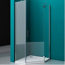 Душевой уголок BelBagno Kraft 100х100 KRAFT-P-1-100-C-Cr-R профиль Хром стекло прозрачное