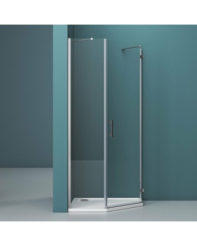 Душевой уголок BelBagno Kraft 100х100 KRAFT-P-1-100-C-Cr-R профиль Хром стекло прозрачное