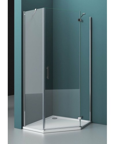 Душевой уголок BelBagno Kraft 100х100 KRAFT-P-1-100-C-Cr-R профиль Хром стекло прозрачное