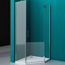 Душевой уголок BelBagno Kraft 90х90 KRAFT-P-1-90-C-Cr-R профиль Хром стекло прозрачное