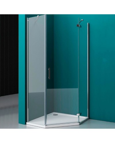 Душевой уголок BelBagno Kraft 80х80 KRAFT-P-1-80-C-Cr-R профиль Хром стекло прозрачное