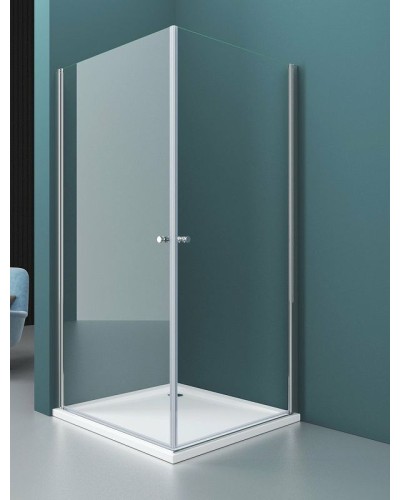 Душевой уголок BelBagno Etna 90х100 ETNA-AH-2-90/100-C-Cr профиль Хром стекло прозрачное