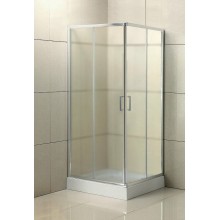 Душевой уголок BelBagno Uno 80х80 UNO-195-A-2-80-P-Cr профиль Хром стекло рифленое