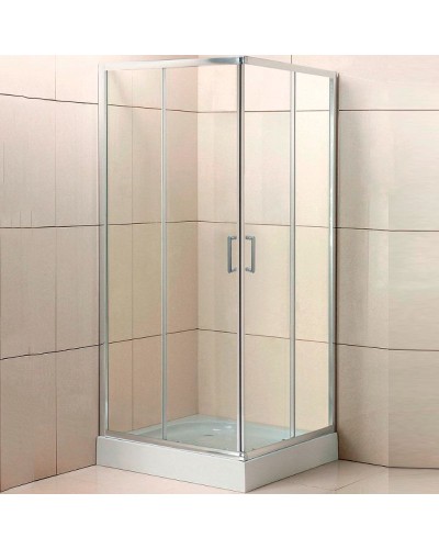 Душевой уголок BelBagno Uno 85х85 UNO-195-A-2-85-C-Cr профиль Хром стекло прозрачное