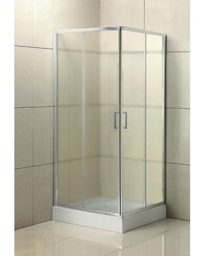 Душевой уголок BelBagno Uno 95х95 UNO-195-A-2-95-P-Cr профиль Хром стекло рифленое