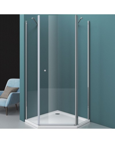 Душевой уголок BelBagno Etna 90х90 ETNA-P-1-90-C-Cr профиль Хром стекло прозрачное