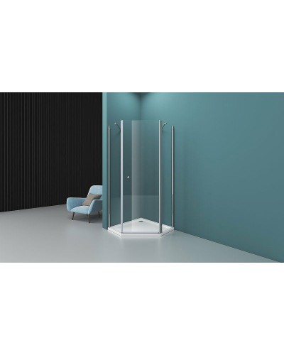 Душевой уголок BelBagno Etna 90х90 ETNA-P-1-90-C-Cr профиль Хром стекло прозрачное