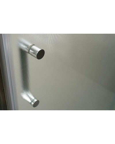 Душевой уголок BelBagno Uno 100х80 UNO-195-AH-2-100/80-P-Cr профиль Хром стекло рифленое