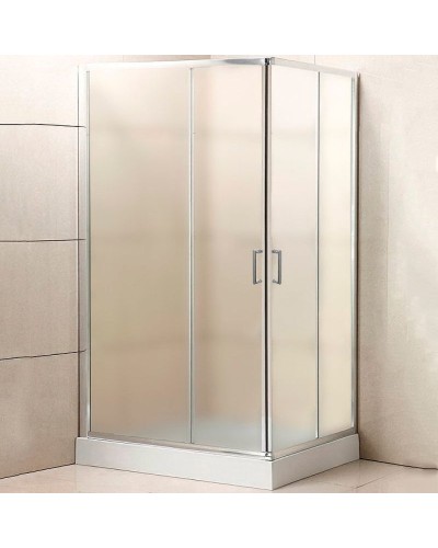 Душевой уголок BelBagno Uno 120х80 UNO-195-AH-2-120/80-P-Cr профиль Хром стекло рифленое