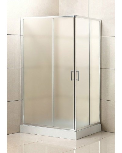 Душевой уголок BelBagno Uno 120х90 UNO-195-AH-2-120/90-P-Cr профиль Хром стекло рифленое