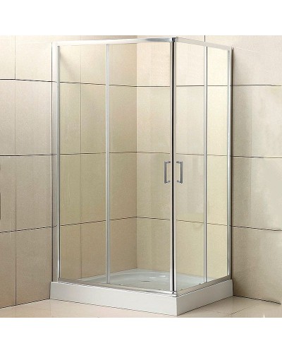 Душевой уголок BelBagno Uno 90х70 UNO-195-AH-2-90/70-C-Cr профиль Хром стекло прозрачное