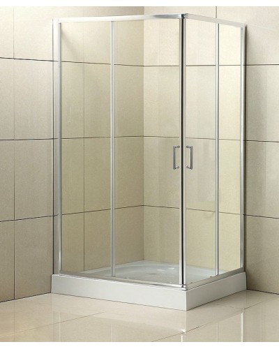 Душевой уголок BelBagno Uno 90х70 UNO-195-AH-2-90/70-C-Cr профиль Хром стекло прозрачное