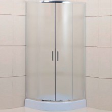 Душевой уголок BelBagno Uno 85х85 UNO-195-R-2-85-P-Cr профиль Хром стекло рифленое