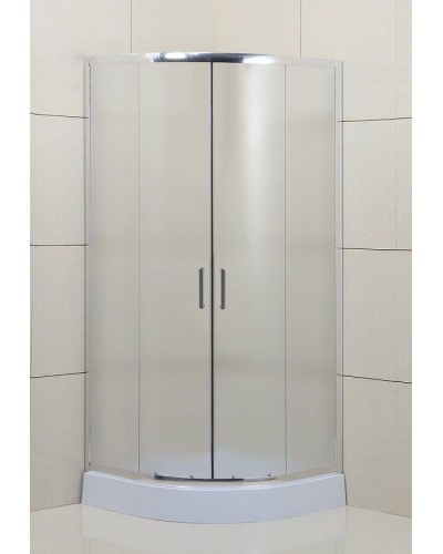 Душевой уголок BelBagno Uno 85х85 UNO-195-R-2-85-P-Cr профиль Хром стекло рифленое