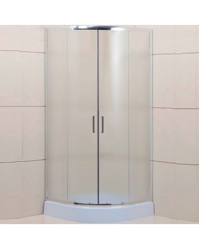 Душевой уголок BelBagno Uno 80х80 UNO-195-R-2-80-P-Cr профиль Хром стекло рифленое