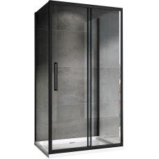 Душевой уголок Abber Schwarzer Diamant 120х70 AG30120BH-S70B-S70B профиль Черный стекло прозрачное