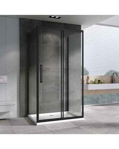 Душевой уголок Abber Schwarzer Diamant 120х70 AG30120BH-S70B-S70B профиль Черный стекло прозрачное