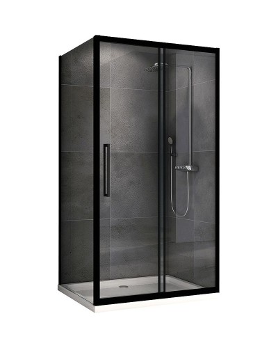 Душевой уголок Abber Schwarzer Diamant 120х80 AG30120BH-S80B профиль Черный стекло прозрачное