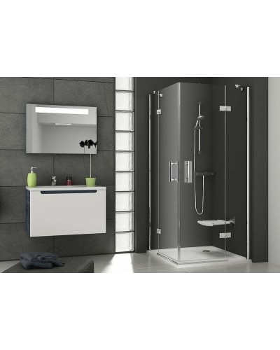 Душевой уголок Ravak Smartline SMSRV4-80 80x80 1SV44A00Z1 профиль Хром стекло Transparent