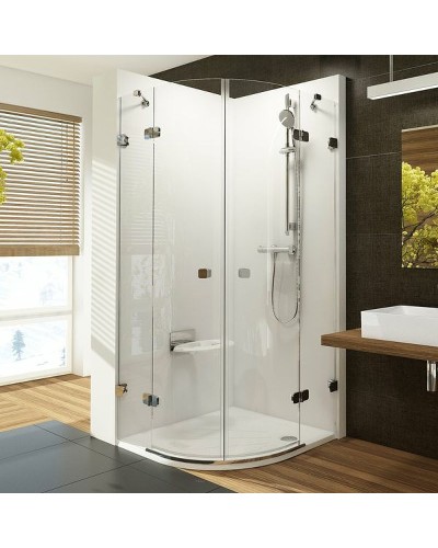 Душевой уголок Ravak Brilliant BSKK4-100 100х100 3U2AAA00Y1 профиль Хром стекло Transparent