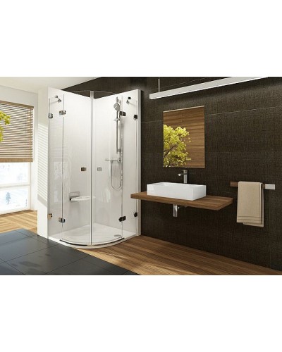 Душевой уголок Ravak Brilliant BSKK4-100 100х100 3U2AAA00Y1 профиль Хром стекло Transparent