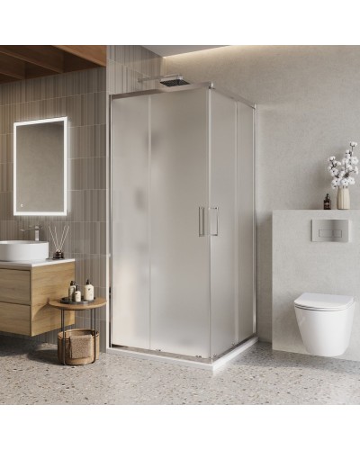 Душевой уголок BelBagno LUCE-A-2-90-P-Cr