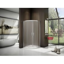 Душевой уголок Good Door Latte R-80-C-WE 80x80 профиль Белый стекло Grape