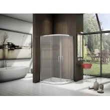 Душевой уголок Good Door Latte R-120-G-WE 120x80 профиль Белый стекло Grape