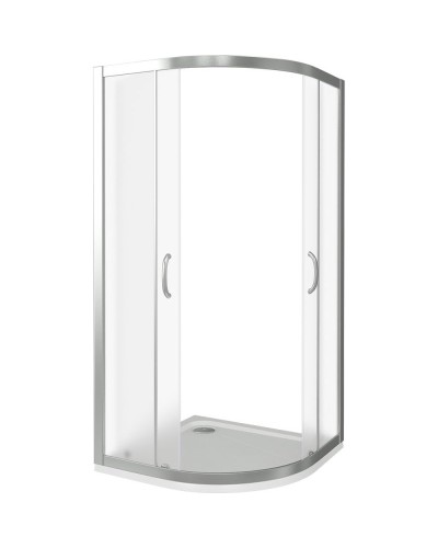 Душевой уголок Good Door Infinity R-100-G-CH 100x100 профиль Хром стекло Грейп