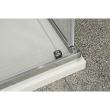 Душевой уголок BelBagno Uno 120x80 UNO-AH-1-120/80-P-Cr профиль Хром стекло рифленое