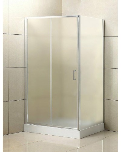 Душевой уголок BelBagno Uno 120x80 UNO-AH-1-120/80-P-Cr профиль Хром стекло рифленое