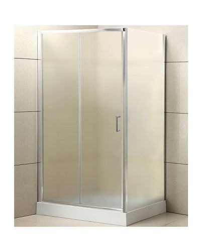 Душевой уголок BelBagno Uno 120x80 UNO-AH-1-120/80-P-Cr профиль Хром стекло рифленое