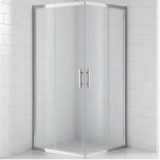 Душевой уголок Cezares Eco 90x90 ECO-O-A-2-90-P-Cr профиль Хром стекло рифленое