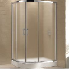 Душевой уголок Cezares Eco 100х80 ECO-O-RH-2-100/80-P-Cr профиль Хром стекло рифленое