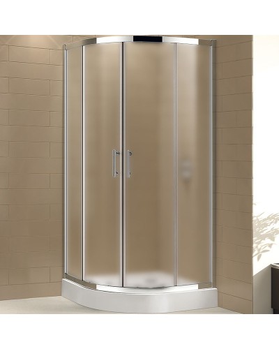 Душевой уголок Cezares Eco 90x90 ECO-O-R-2-90-P-Cr профиль Хром стекло рифленое