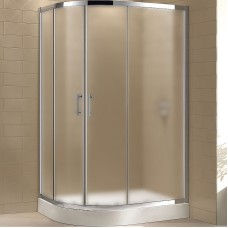 Душевой уголок Cezares Eco 120x90 ECO-O-RH-2-120/90-P-Cr профиль Хром стекло рифленое