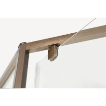 Душевой уголок Cezares Eco 90х90 ECO-O-P-1-90-C-Br профиль Бронза стекло прозрачное