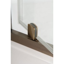 Душевой уголок Cezares Eco 90х90 ECO-O-P-1-90-C-Br профиль Бронза стекло прозрачное