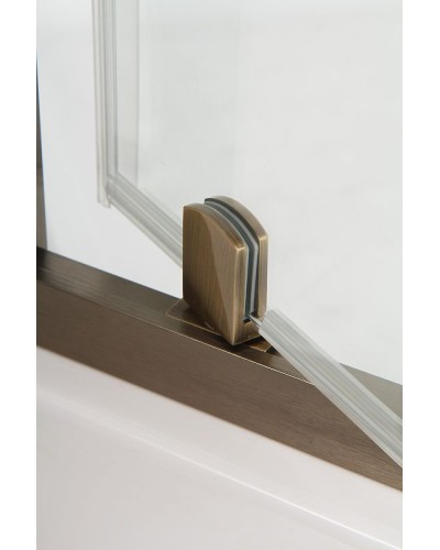 Душевой уголок Cezares Eco 90х90 ECO-O-P-1-90-C-Br профиль Бронза стекло прозрачное